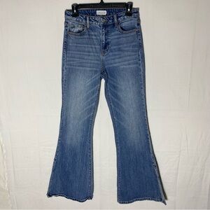 Cello Med Wash High Rise Flare Leg Jeans 2